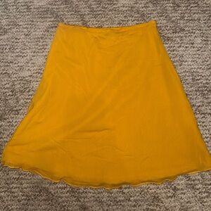 Princess Polly Mustard A-Line Skirt